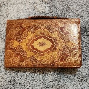 Vintage Brown and Gold Women's Wallet